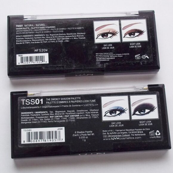 2 NYX Eyeshadow Palettes Smokey & Natural NEW - Picture 2 of 4